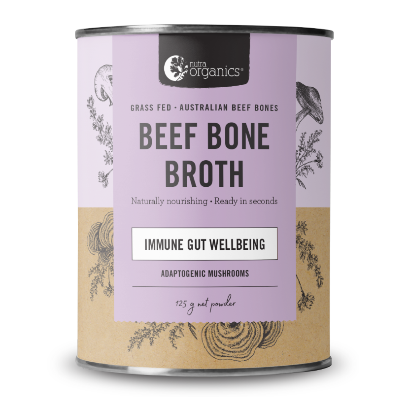 Beef Bone Broth Mushroom Nutra Organics vital.ly